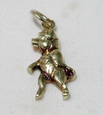 9ct Gold Standing Pig In A Hat