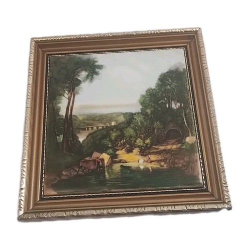 Ceramic countryside wall - ceramic, art