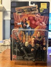 Vintage Mattel Last Action Hero Arnold Schwarzenegger Figure Carded 1993