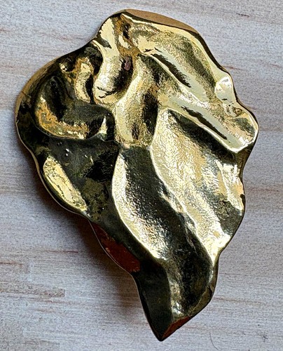 Ysl signed asymmetrical gold - asymmetrical,