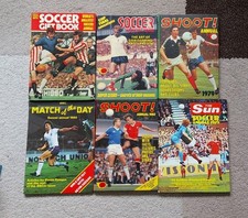 6 Vintage Football Annuals 70s