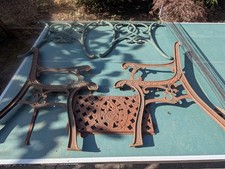 Vintage Garden Bench and Table Frame Cast Iron