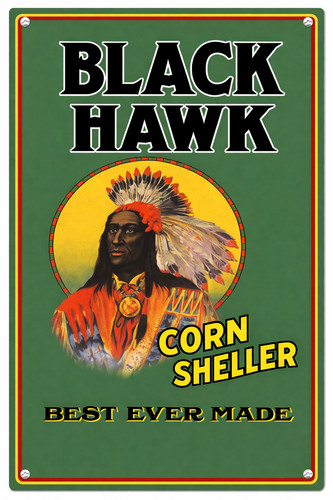 Black hawk corn sheller - hawk,