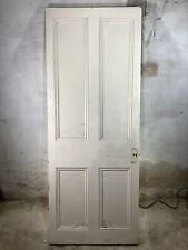 29 7/8"X 76 7/8" Victorian Internal Painted Pine Four Panel Door 2over2 Old
