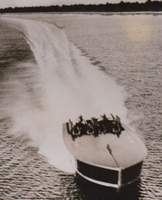 Garfield Arthur "Gar" Wood POWER BOAT RECORD  1932 DECO PRESS ACTION PHOTO