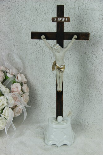 Antique french crucifix - antique,