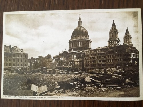 Ww2 blitz history - blitz, postcard