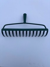 34cm Wide Heavy Duty Replacement Metal Rake Head Garden Leaf Leaves