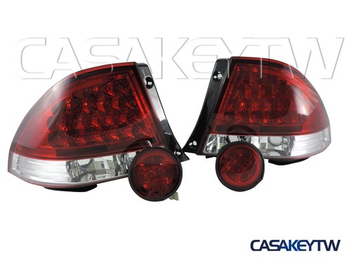 Led red clear - led, lights+rear