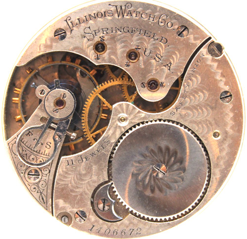 1898 illinois pocket watch - 1898,