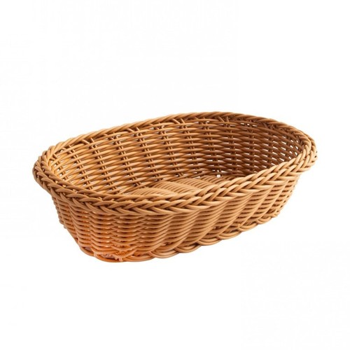 Oval pvc woven bread basket - pvc,