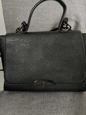 Marc B Black Handbag Faux Leather