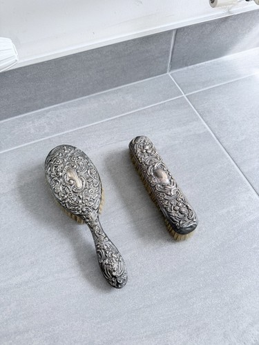 Antique silver backed - antique,