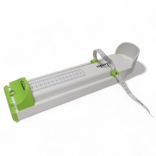Clarks Junior Foot Measuring Gauge Child to Adult Size White Green in Box Modern