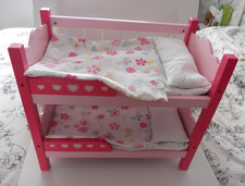 PETERKIN DOLLS  PINK BUNK BEDS