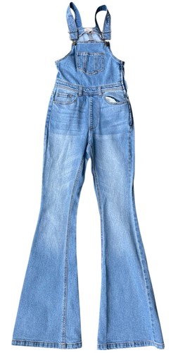Flared dungarees blue - dungarees, denim