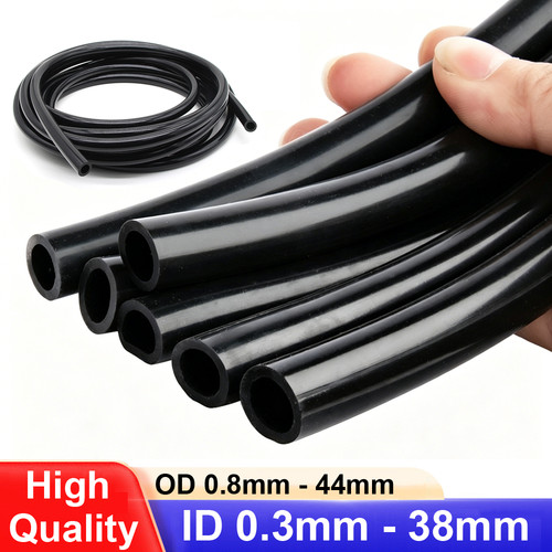 Silicone vacuum hose - vacuum, black