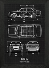 Lancia Thema V6 1984 Framed
