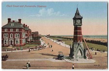 Skegness Clock Tower Promenade - Fire Escape Ladder - KGV Postcard W14