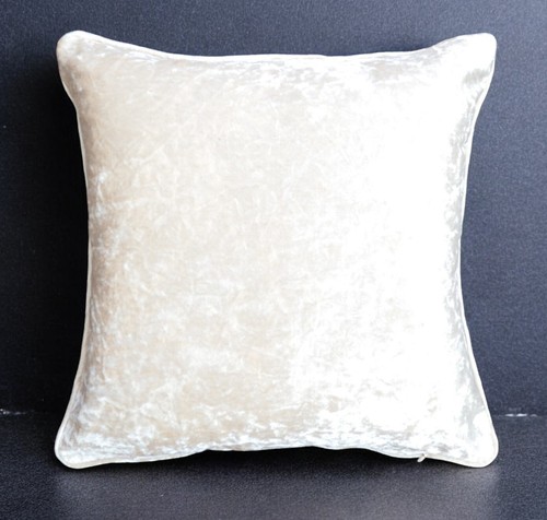 Crushed velvet cushion cover - cushion,
