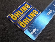 2x OHLINS Metal Decal/Sticker