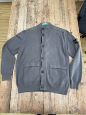 Stone Island Grey Zipped Jumper 3XL