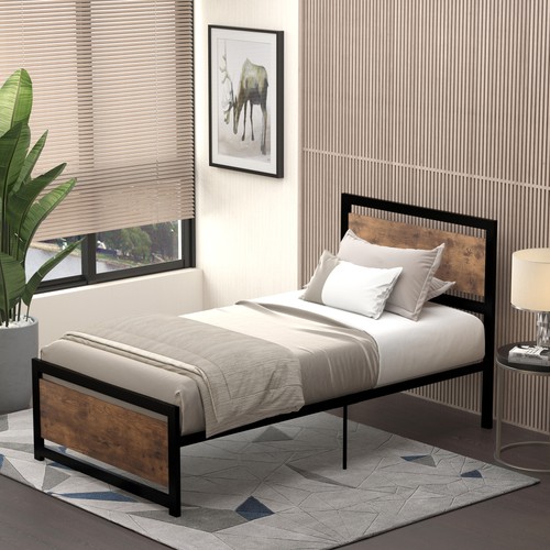 Single size metal bed frame - single,