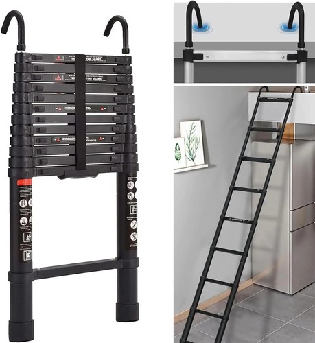 Telescopic folding ladder - 6.2m,