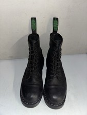 Solovair Black Greasy Leather