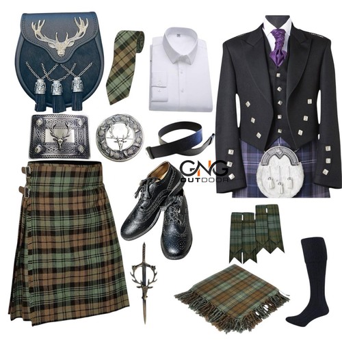 Men scottish wedding kilt - men's,