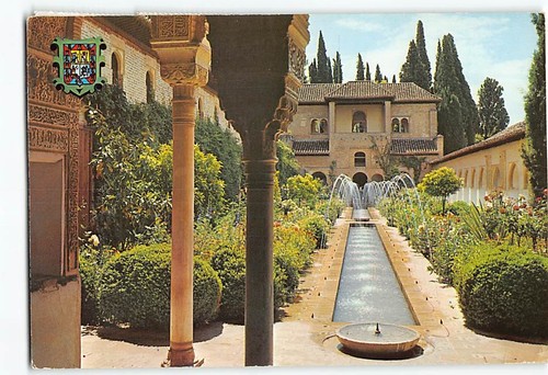 Postcard acequia court - acequia,