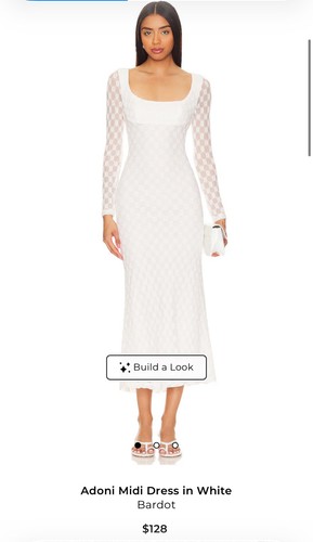 Nwt bardot adoni white lace - nwt,