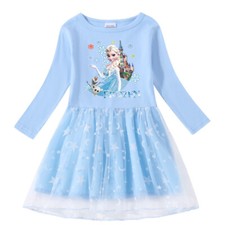 Kids Girls Princess Elsa Dress