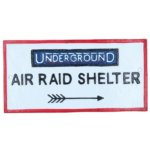 Underground air raid shelter - raid,