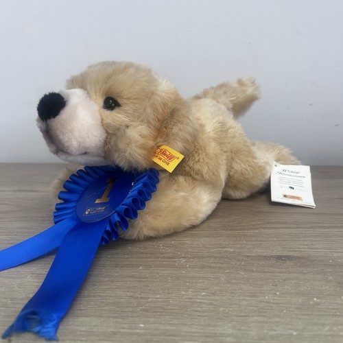 Steiff golden retriever dog - golden,