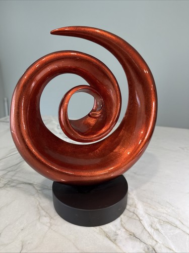 Abstract swirl sculpture - abstract, high