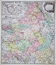 Champagne Champagne Chalons Reims Troyes cartes engraving Seutter 1730