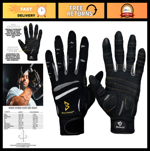 Men full finger gym workout - gym,