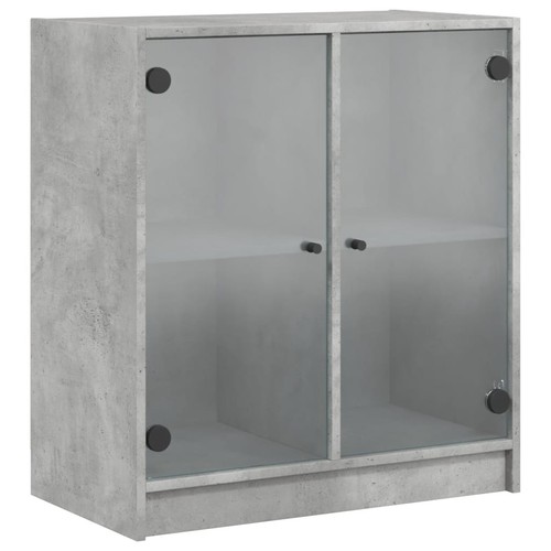 Side cabinet with glass doors - side,