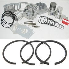 3Pcs Air Compressor Piston Ring Set Airtight Replacement For 55mm Cylinder