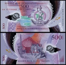 VANUATU 500 VATU (P18) 2017 POLYMER UNC