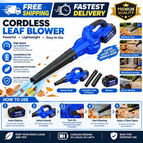 900w cordless leaf blower - cordless,