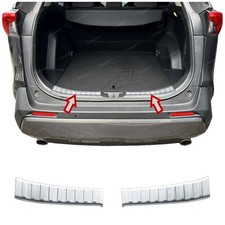 Chrome rear bumper protector - rear,