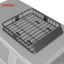 Universal Car Roof Rack Basket Cage Heavy Duty Rooftop Luggage Holder