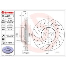 BREMBO 09.A819.11 Brake Disc