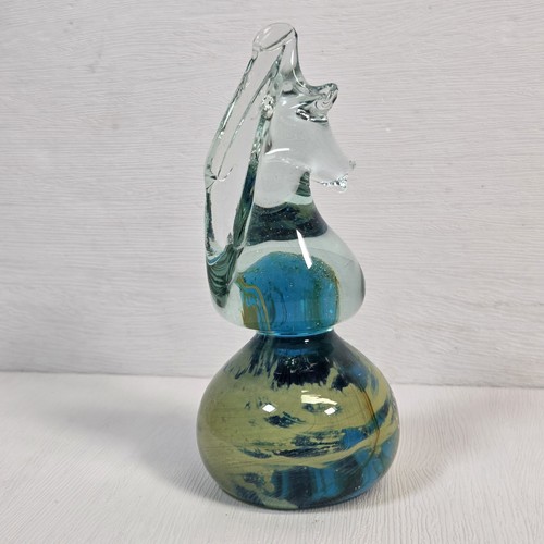 Mdina vintage glass seahorse - glass,