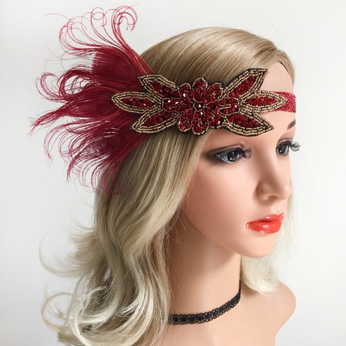 Vintage 1920s feather flower - vintage,