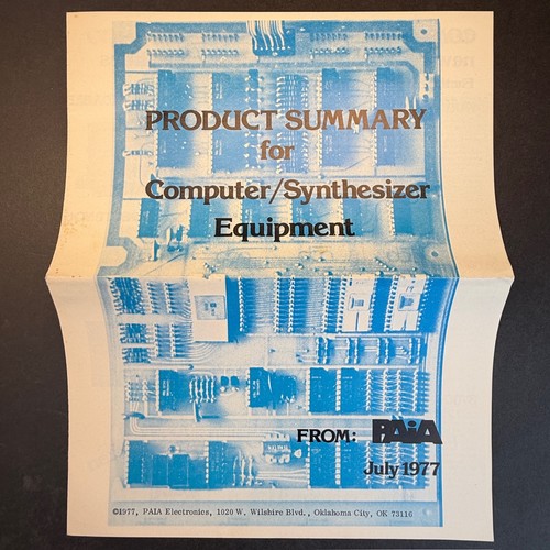 Vintage paia electronics inc - paia,