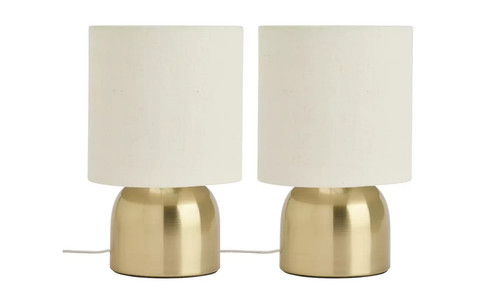 Pair touch table - table, lamps
