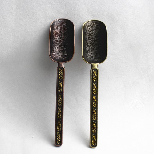 Copper tea measuring spoon - tea,
